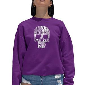 Футболка с принтом Rock n roll skull La Pop Art, Purple