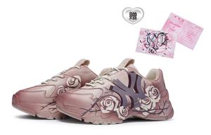 MLB Большие мячи массивные кроссовки унисекс низкие белый/серый/коричневый - розовый розовый белый серый коричневый, цвет Rose Pink White Gray Brown