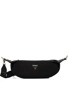 Сумка через плечо Gemma на молнии Guess Usa, черный