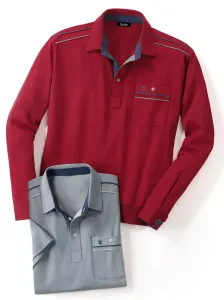 Классическая рубашка-поло "рубашка-поло с длинными рукавами" Classic, серый