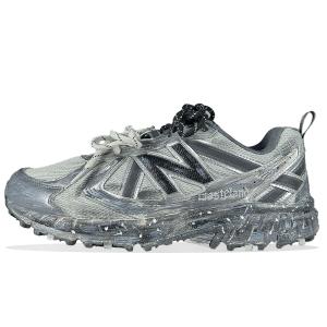 New Balance NB 410 V5 устойчивые к истиранию низкие кроссовки для бега unisex silver gray 2E