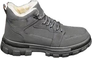 Мужские ботинки для походов и работы, зимние снегоступы с противоскользящей подошвой, удобные теплые ботинки для активного отдыха на свежем воздухе Generic, серый