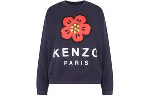 Толстовка женская Kenzo Boke Flower Logo-print, синий