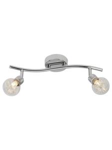 Точечный светильник, двухламповый, 18,5x39x12 см, хромированный  Brilliant, Chrom