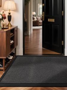 Dajiang Ковер 80х120 см для прихожей, износостойкий, с лазерной вышивкой, для уличного использования, с дизайном маргаритки