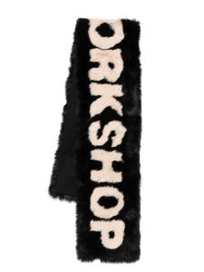 Шарф с логотипом 032c, черный