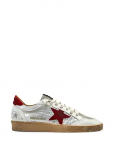 Кеды ball star GOLDEN GOOSE, серебряный