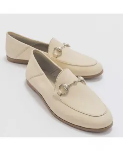 Пенни Лоферы с конской пряжкой из кожи Forever & Always Shoes, коричневый/бежевый