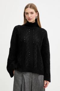 Шерстяной свитер Twinset, черный