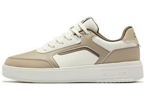 Эрке Мужские противоскользящие износостойкие низкие кеды для скейтбординга Светлый лен Микрокристаллический белый