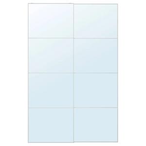 Пара раздвижных дверей AULI IKEA, 150x236 см, цвет mirror glass