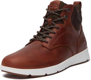 Кроссовки Timberland Mens Parker Street Mid на шнуровке, Rust Full Grain