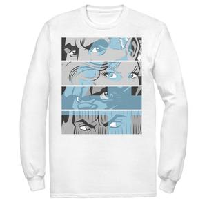 Мужская футболка с вставками в виде глаз «Фантастическая четверка» Group Shot Eyes Marvel