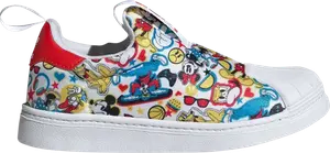 Кроссовки Disney x Superstar 360 J 'Mickey and Friends', белый