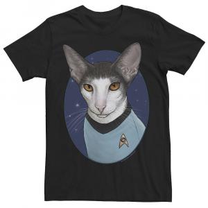 Мужская футболка Star Trek Spock Cat Formation Licensed Character, черный