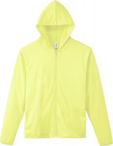 Мужская толстовка на молнии Glimmer 00338-AMZ, плотность ткани 4,4 унции, быстросохнущая, с длинными рукавами, с защитой от УФ-излучения, светло-желтый