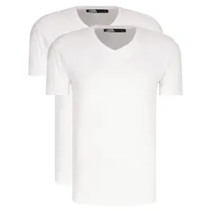 Комплект из двух футболок стандартного кроя Karl Lagerfeld, белый