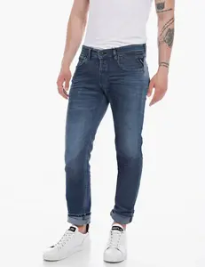 Мужские джинсы прямого кроя с карманами Replay, синий
