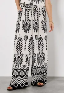 Брюки с цветочным узором Apricot, Stone