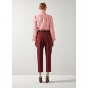 Камиле Плетеные топы Lk Bennett, розовый/коричневый