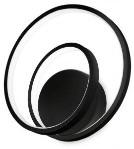 Настенный светильник Ideal Lux OZ, черный - металл - 29 x 8 x 30 см