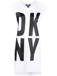 DKNY топ без рукавов с логотипом, белый