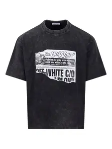 Футболка с графикой в виде стрел Off-White, серый