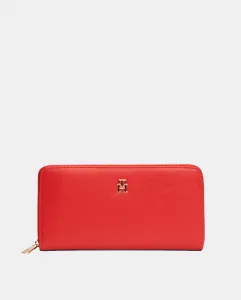 большой кошелек красного цвета с логотипом Tommy Hilfiger