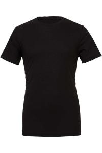 Футболка унисекс BELLA + CANVAS из джерси CVC, цвет solid black blend