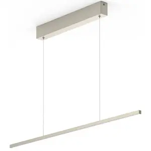 Подвесной светильник LED eXiro LED-панель 1 шт. Теплый белый, сдержанный, Сделано в Германии Evotec, Edelstahlfarben