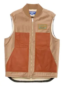 Жилет на молнии с нашивкой с логотипом X Filson Junya Watanabe MAN, коричневый