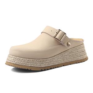 Тихие, устойчивые к запахам и истиранию закрытые тапочки для женщин Su Yanjiao, бежевый