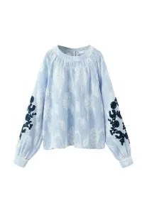 Детская блузка Mango Kids, Light Blue