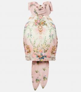 Короткий топ с запахом из льна и шелка Camilla, Lisbon Lullaby