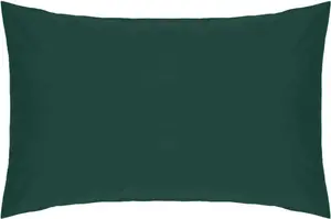 Наволочка Percale, легкая в уходе BM177 (один размер) (бутылочно-зеленая) Belledorm