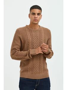 Пуловер BLEND Strick, коричневый