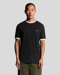 Футболка Lyle & Scott RINGER, Jet Black/White/Black