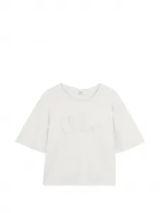 Футболка с вышивкой Chloe Kids, бежевый