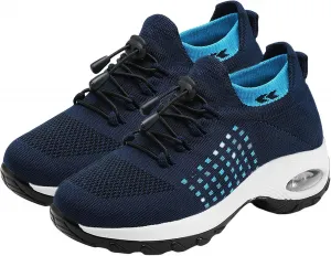 Обувь Comfort Wear Orthowear для женщин, модная ортопедическая обувь для женщин, удобная обувь при подошвенном фасците, с воздушной подушкой, дышащая, с растягивающейся подушкой Generic, темно-синий