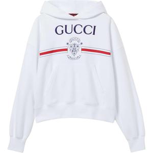 Gucci Женская толстовка, белые, с капюшоном, средней плотности ткани, другие