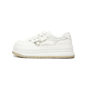 Женские скейтерские кеды Low-Top DAPHNE, бежево-фиолетовые