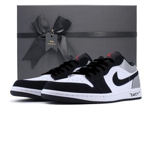 Jordan Баскетбольные кроссовки Air 1 Vintage, унисекс, низкие, черные, белые