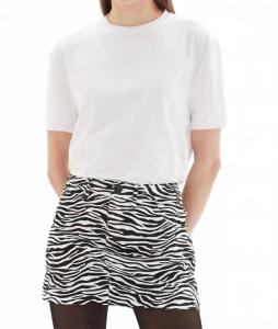 Белая футболка с широкими рукавами жемчужной вязки CHRLDR