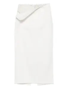 Юбка мини с кружевом Seen Users, белый