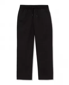 Мальчиковые тянущиеся брюки на резинке с уплотнением на коленях Lands' End, черный