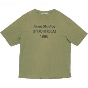 Футболка с принтом logo stockholm 1996 Acne Studios, оливковый