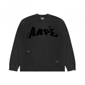 Толстовка с принтом логотипа A Bathing APE Aape, черный