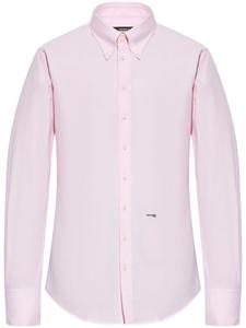 Рубашка с вышитым логотипом DSQUARED2, розовый