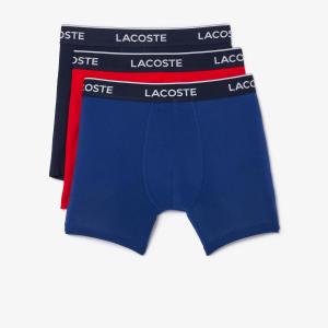Lacoste мужские боксеры 3 шт, Navy Blue/Red/Deep Ocean (New)