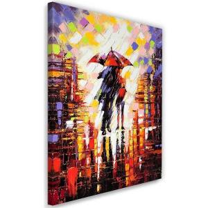 Картина Feeby Verliebte Paar im Regen wie gemalt, красочный